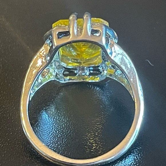 Yellow citrine S925 silver ring - Picture 4 of 9